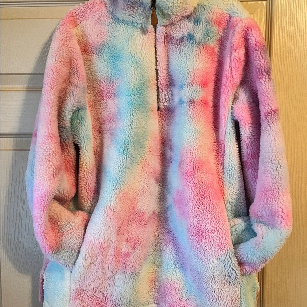 Cotton Candy Fuzzy Half Zip